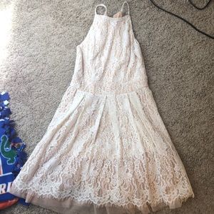 Lace white dress
